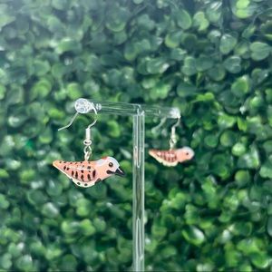 Northern flicker bird earrings